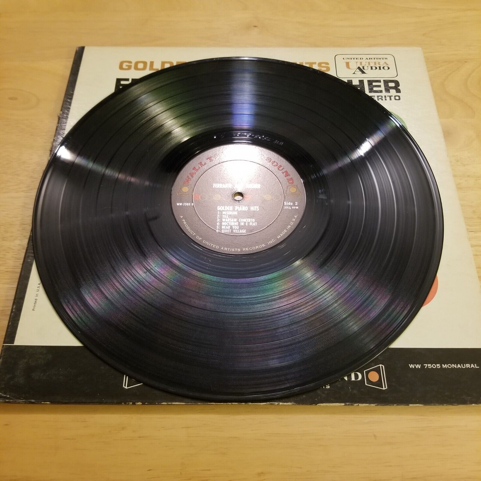 Ferrante & Teicher - Golden Piano Hits WW-7505 Vinyl Record LP