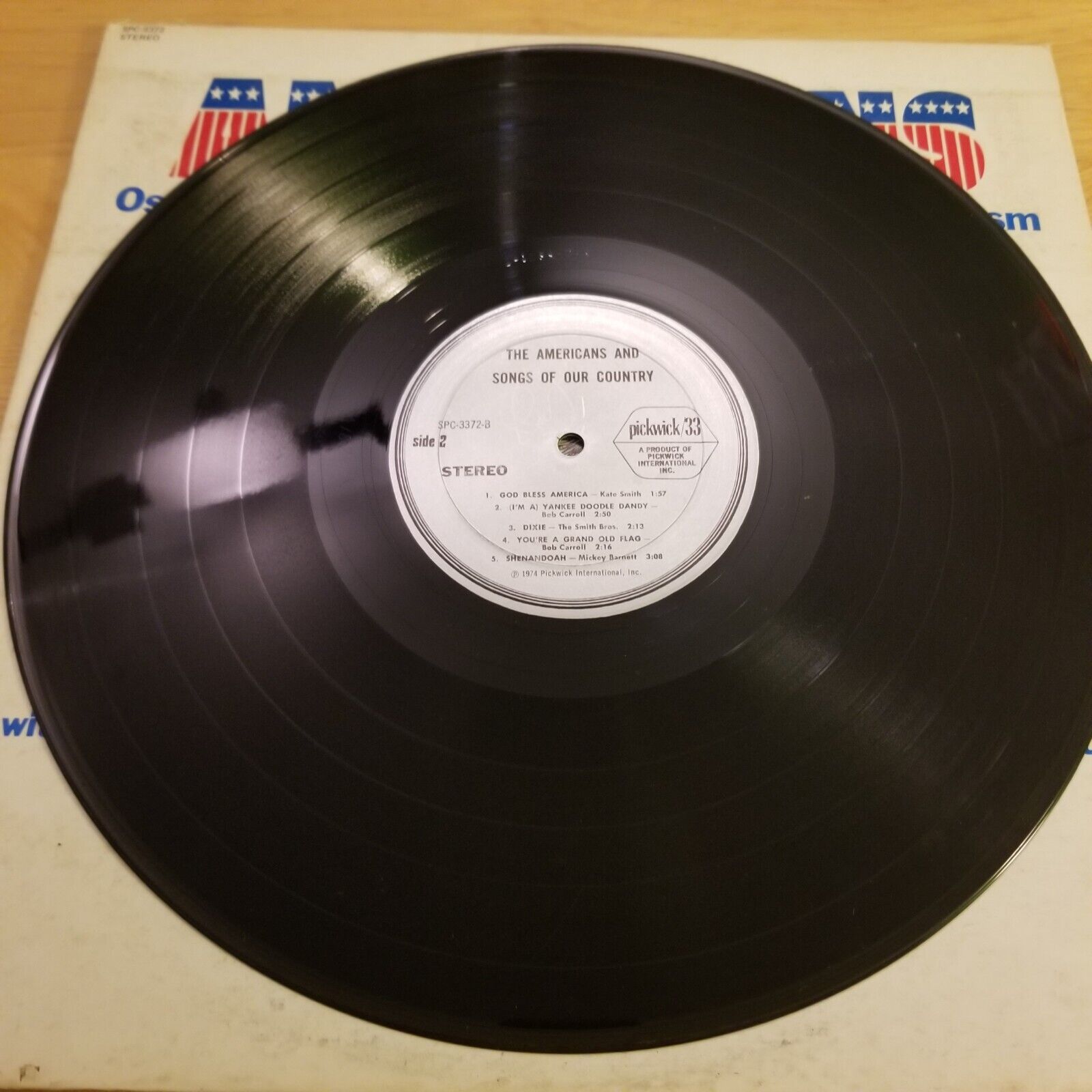 The Americans And Songs Of Our Country - SPC-3372 Vinyl Record LP