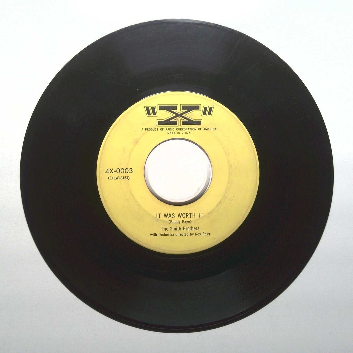 The Smith Brothers - It Was Worth it; Melancholy Me - Vinyl 45 RPM 7"