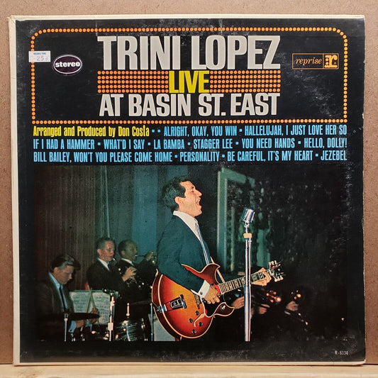 Trini Lopez Live At Basin St. East - RS-6134 - Vinyl Record LP