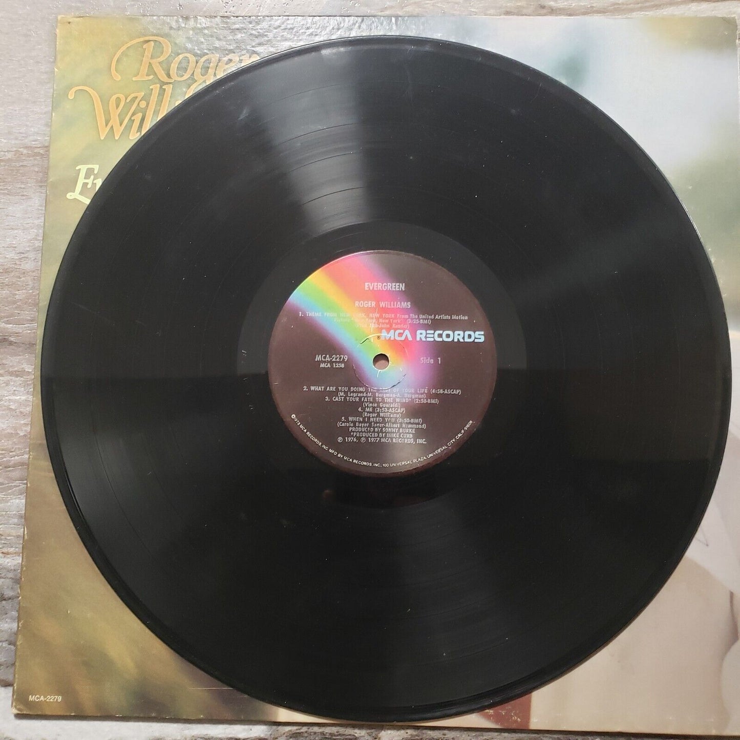 Roger Williams - Evergreen - 1976 MCA-2279 Vinyl Record LP