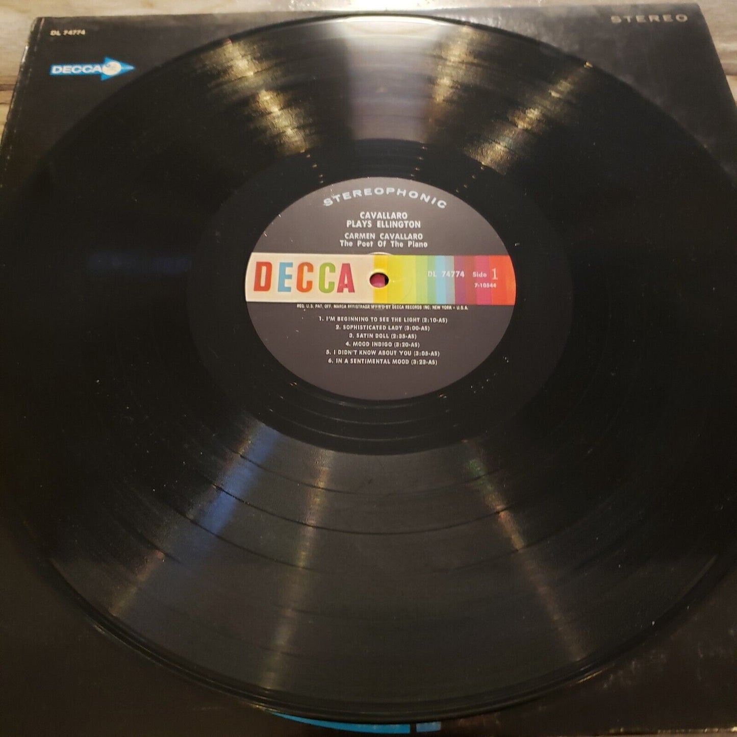 Carmen Cavallaro - Cavallaro plays Ellington - DL 74774 - Vinyl Record LP