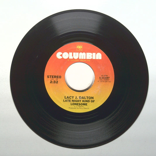 Lacy J. Dalton - Late Night Kind Of Lonesome; Crazy Blue Eyes - Vinyl 45 RPM 7"