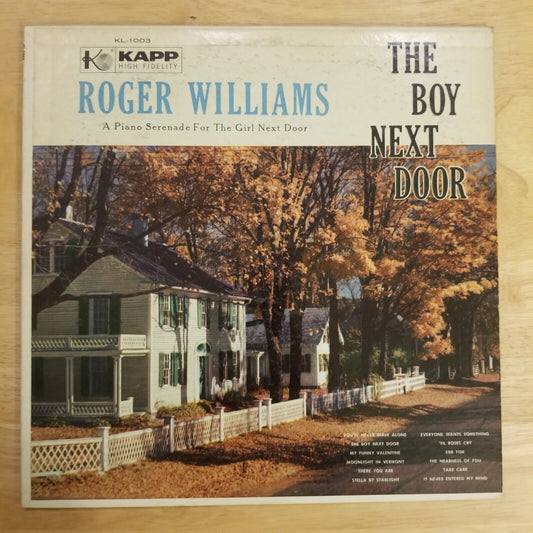 Roger Williams - The Boy Next Door - KL-1003 Vinyl Record LP