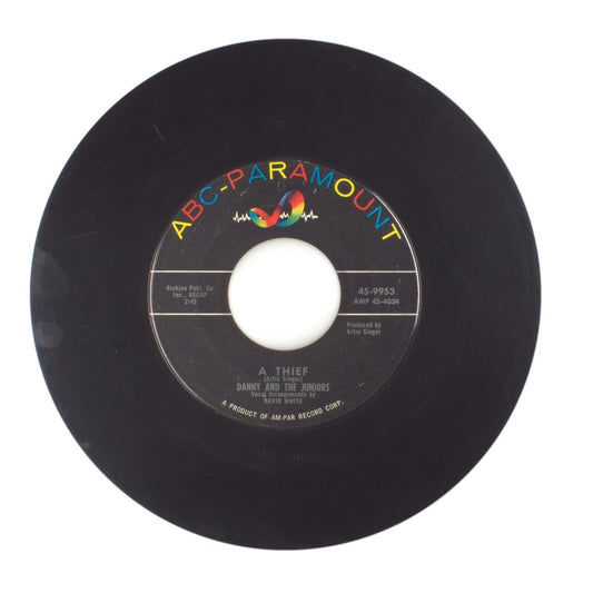 Danny and The Juniors - A Thief; Crazy Cave - Vinyl Record 45 RPM 7"