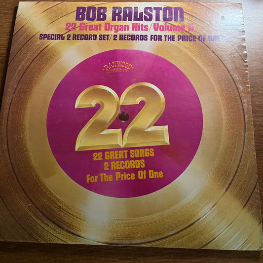 Bob Ralston - 22 Great Organ Hits (vol. II) - R 7021 - Vinyl Record LP
