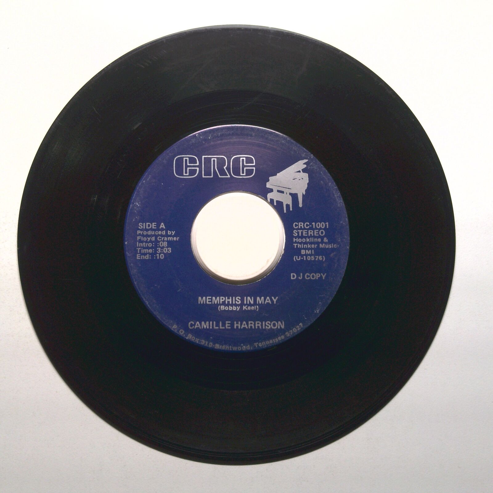 Camille Harrison - Memphis in May - Vinyl Record 45 RPM 7"