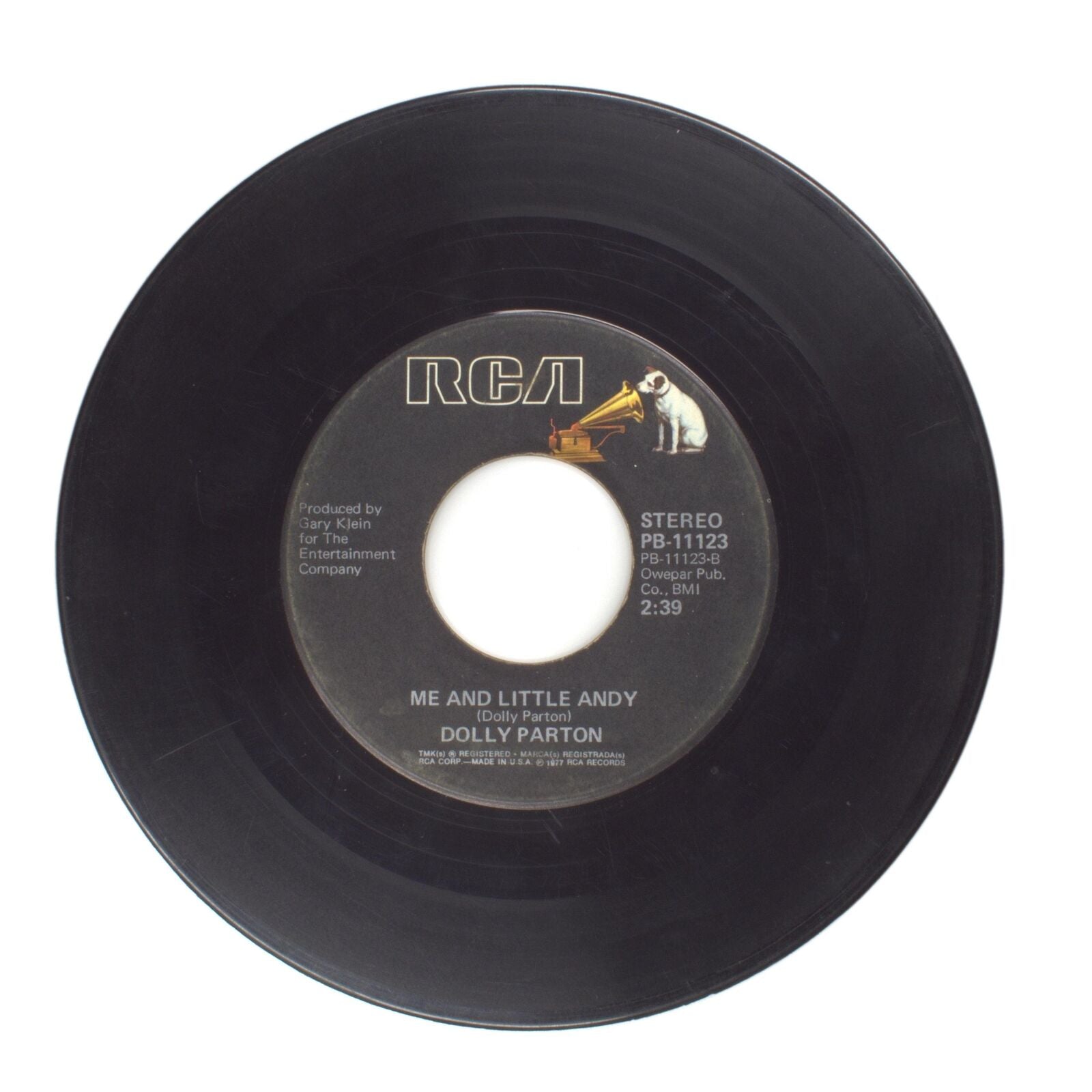 Dolly Parton - Here You Come Again; Me and Little Andy - Vinyl Record 45 RPM 7"
