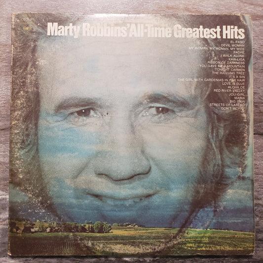 Marty Robbins - All-time Greatest Hits - 2 Disk Set! KG 31361 Vinyl Record LP