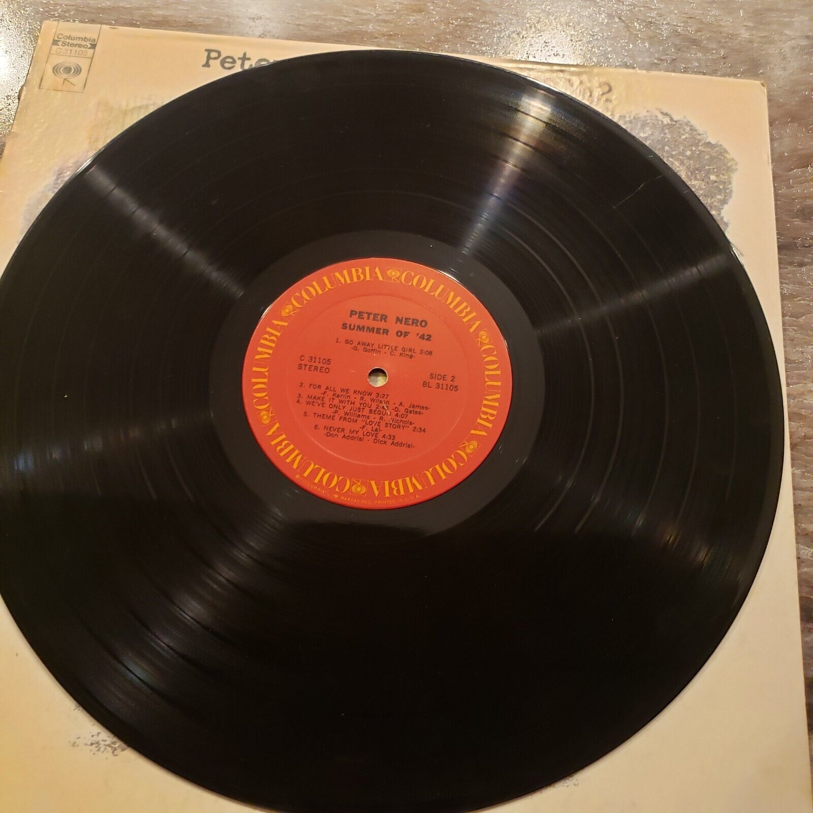 Peter Nero - Summer Of 42 - BL 31105 Vinyl Record LP