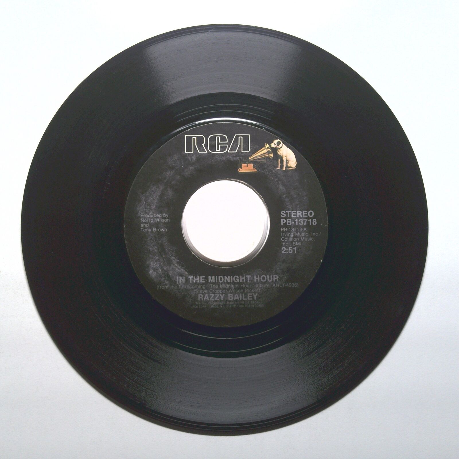 Razzy Bailey - In The Midnight Hour; Mr. Melody Man - Vinyl 45 RPM 7"