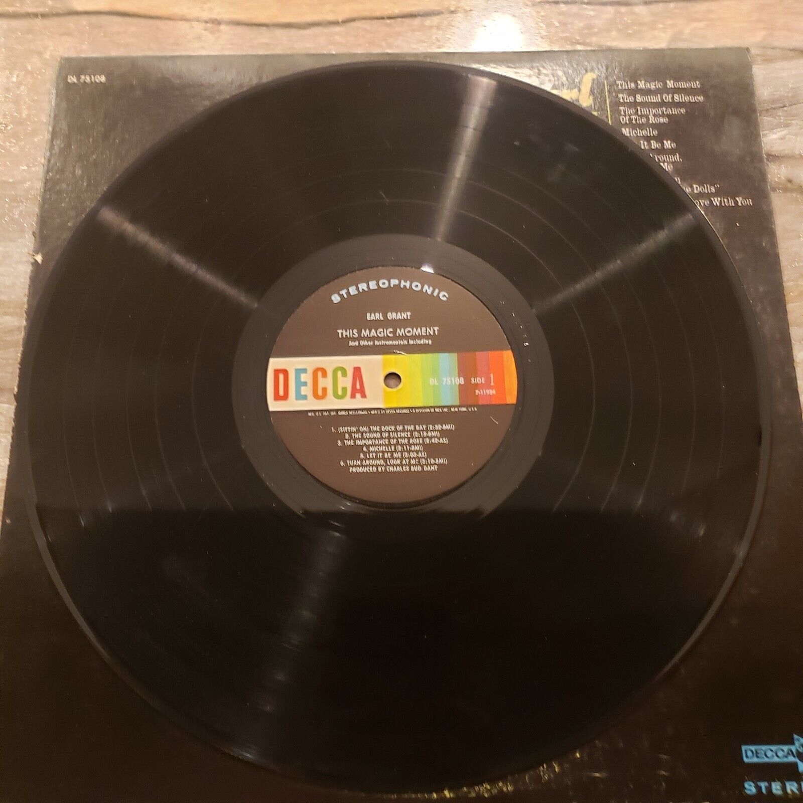 Earl Grant - This Magic Moment - DL 75108 Vinyl Record LP (Poor)