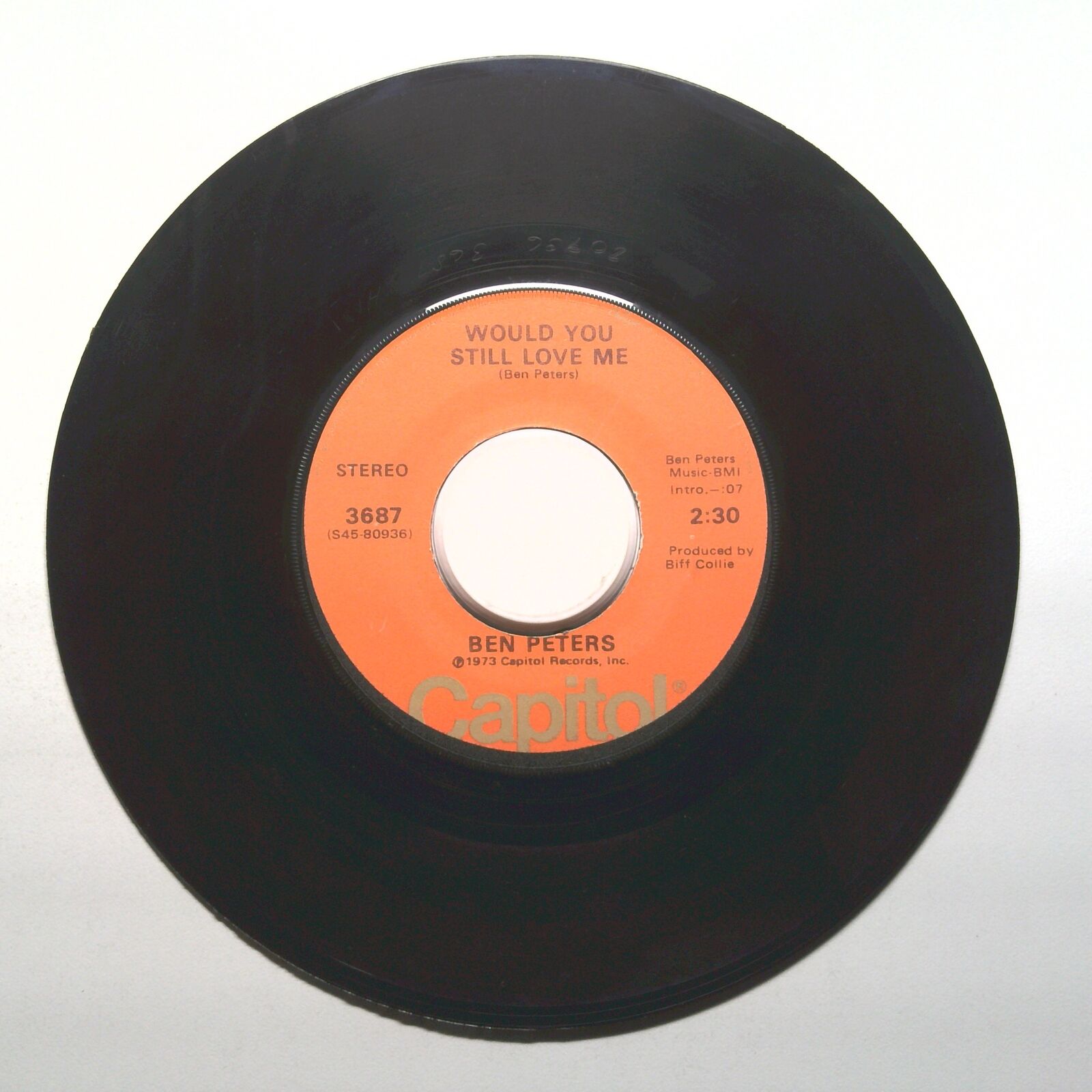 Ben Peters - Would You Still Love Me; This Has Got To Last - Vinyl 45 RPM 7"