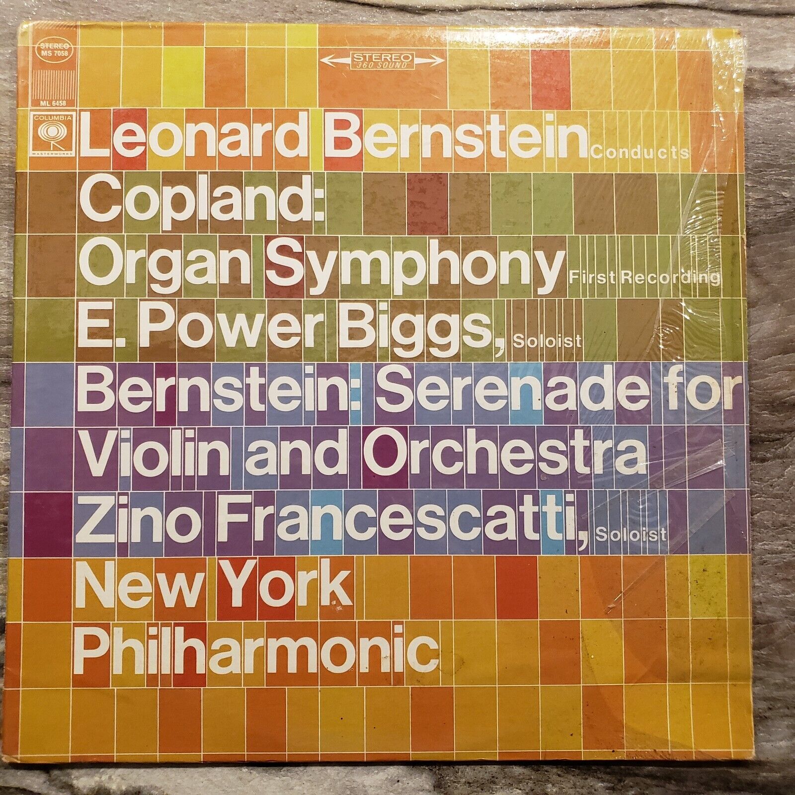 Leonard Bernstein - Copeland, New York Philharmonic - MS 7058 Vinyl Record LP