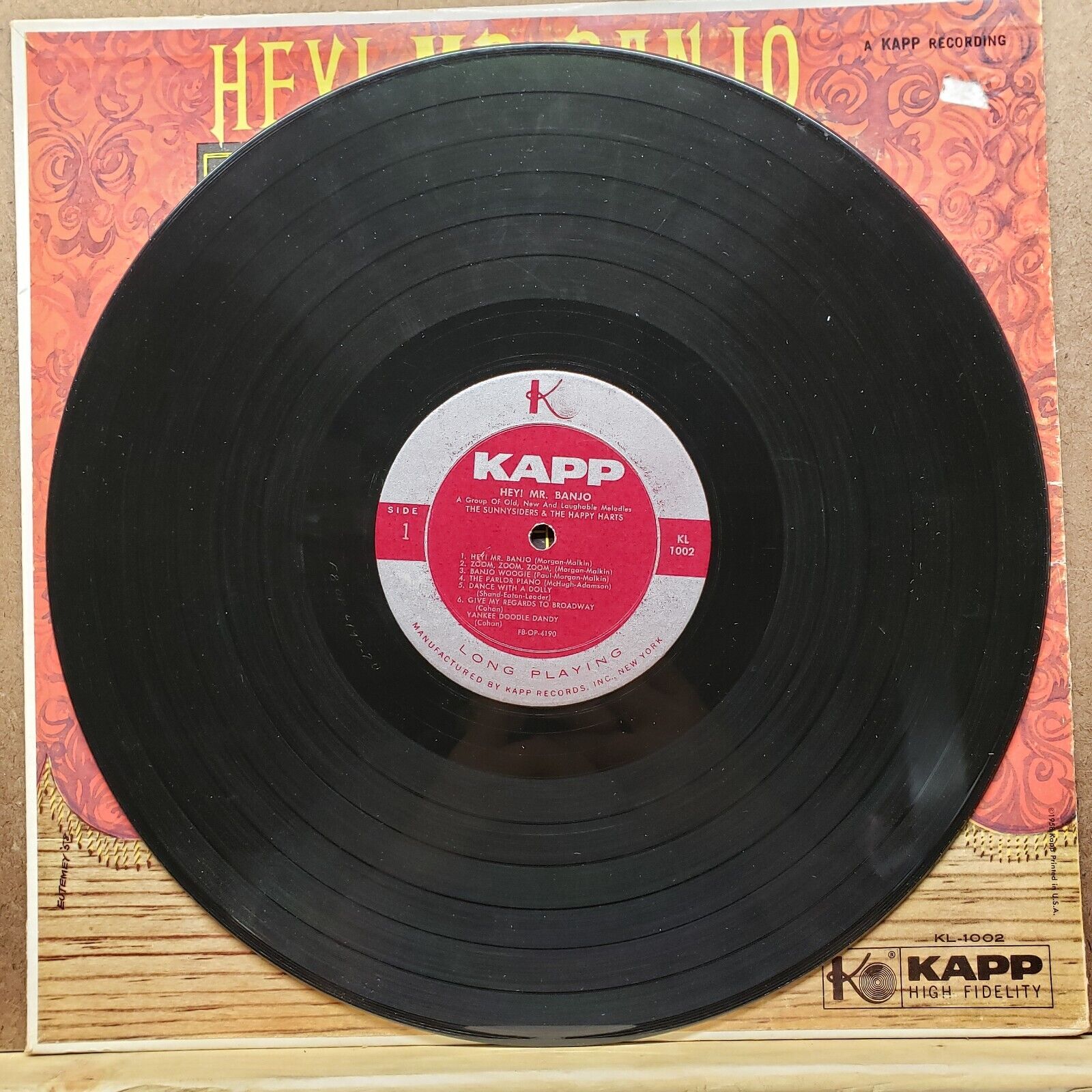 The Sunnysiders & The Happy Harts - Hey! Mr. Banjo - KL 1002 - Vinyl Record LP