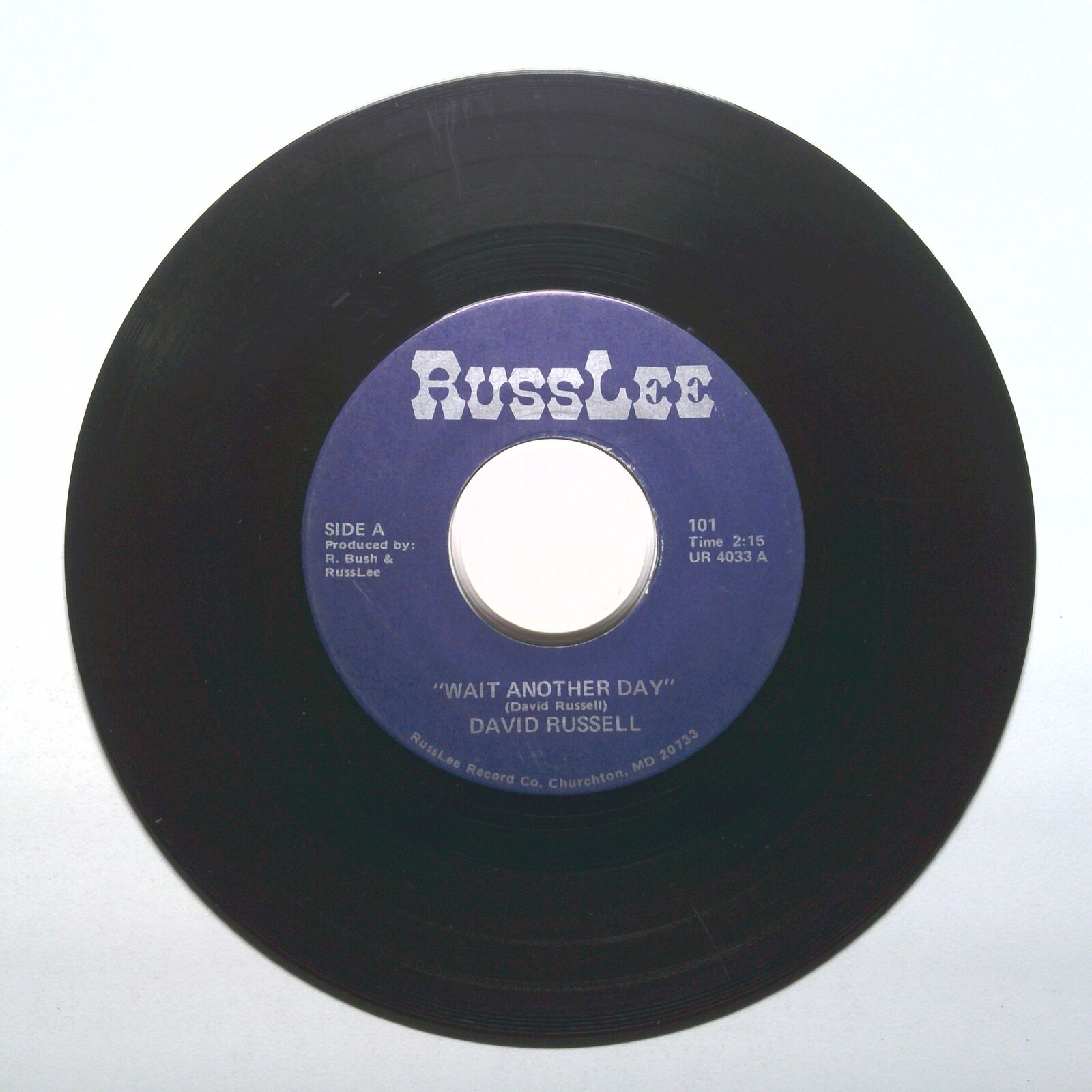 David Russel - Wait Another Day - Vinyl 45 RPM 7"