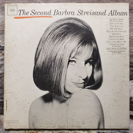 The Second Barbra Streisand Album - CL 2054 Vinyl Record LP