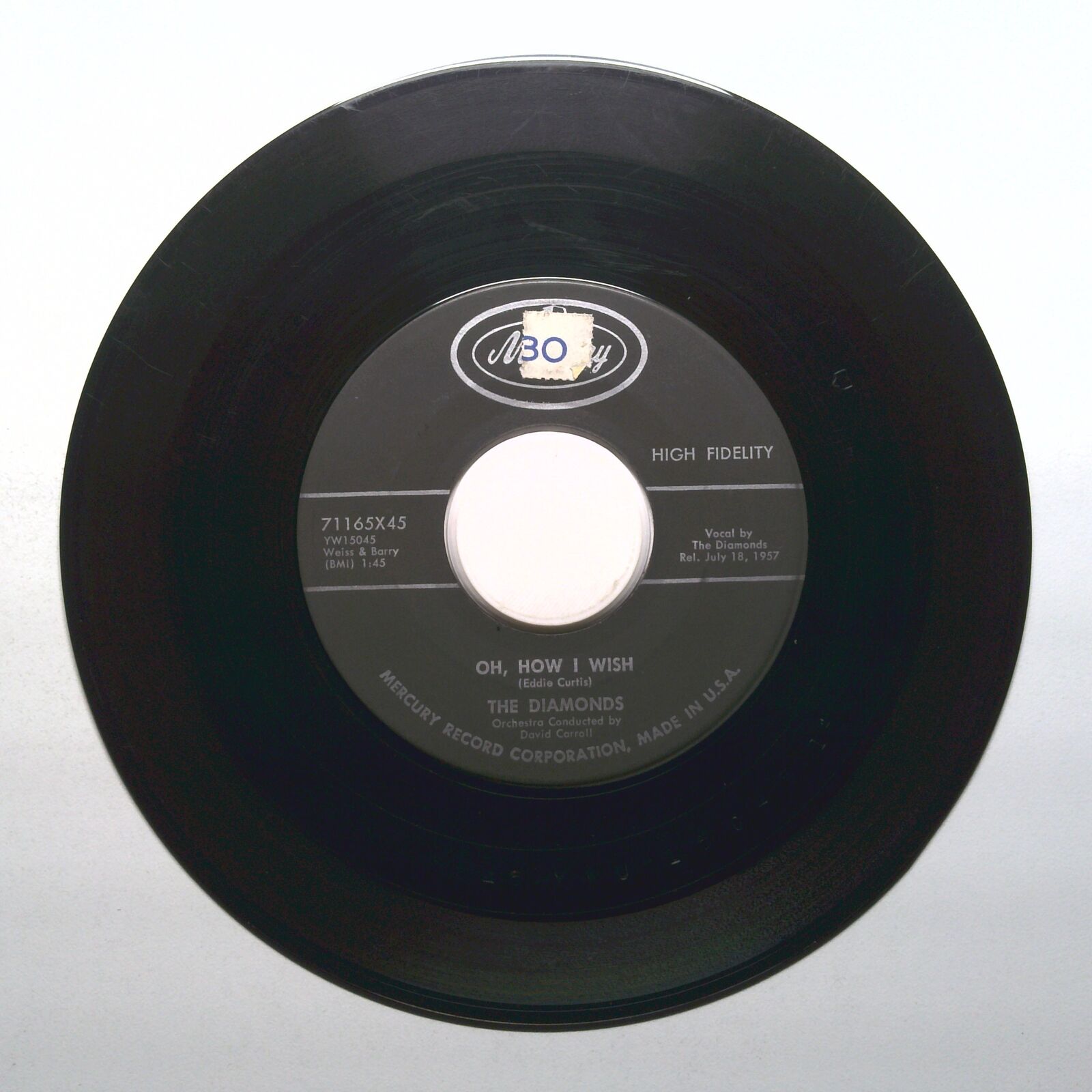 The Diamonds - Oh, How I Wish; Zip Zip - Vinyl 45 RPM 7"