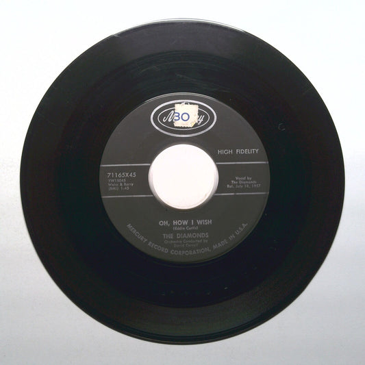 The Diamonds - Oh, How I Wish; Zip Zip - Vinyl 45 RPM 7"