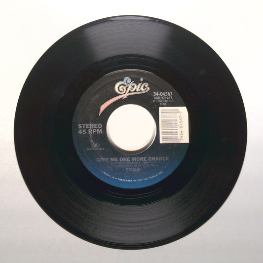 Exile - Give Me One More Chance; Ain't That A Pity - Vinyl Record 45 RPM 7"