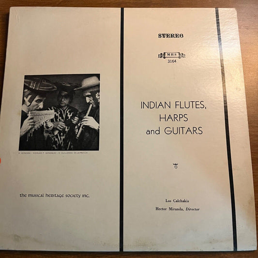 Musical Heritage Society - Indian Flutes, Harps and Guitars - Vinyl Record LP