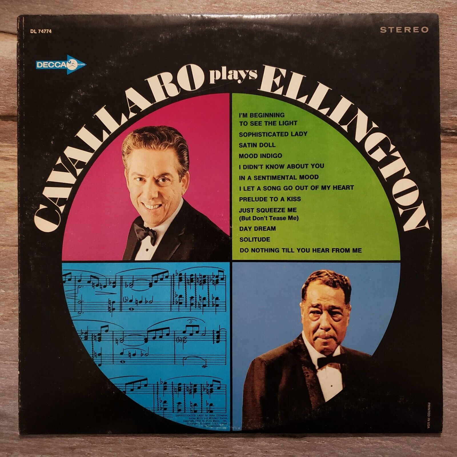 Carmen Cavallaro - Cavallaro plays Ellington - DL 74774 - Vinyl Record LP
