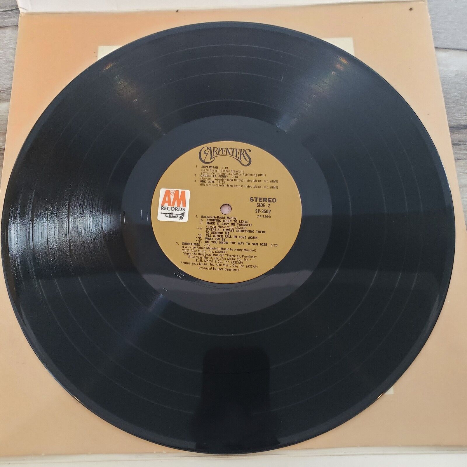 Carpenters - SP-3502 Vinyl Record LP