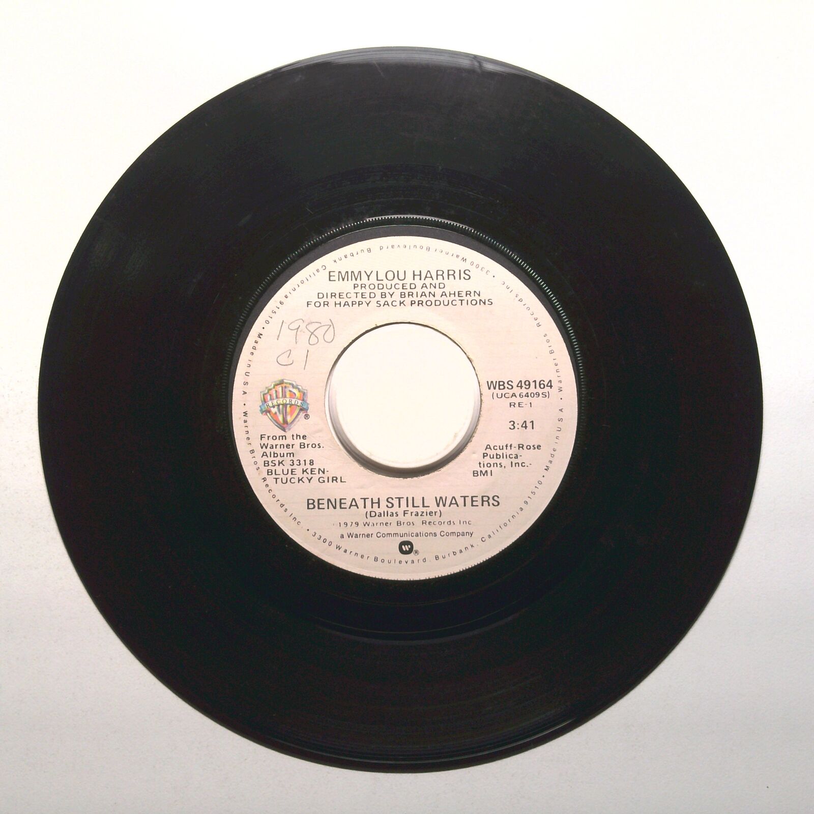 Emmylou Harris - Beneath Still Waters; Till I Gain Control Again - 45 RPM 7"