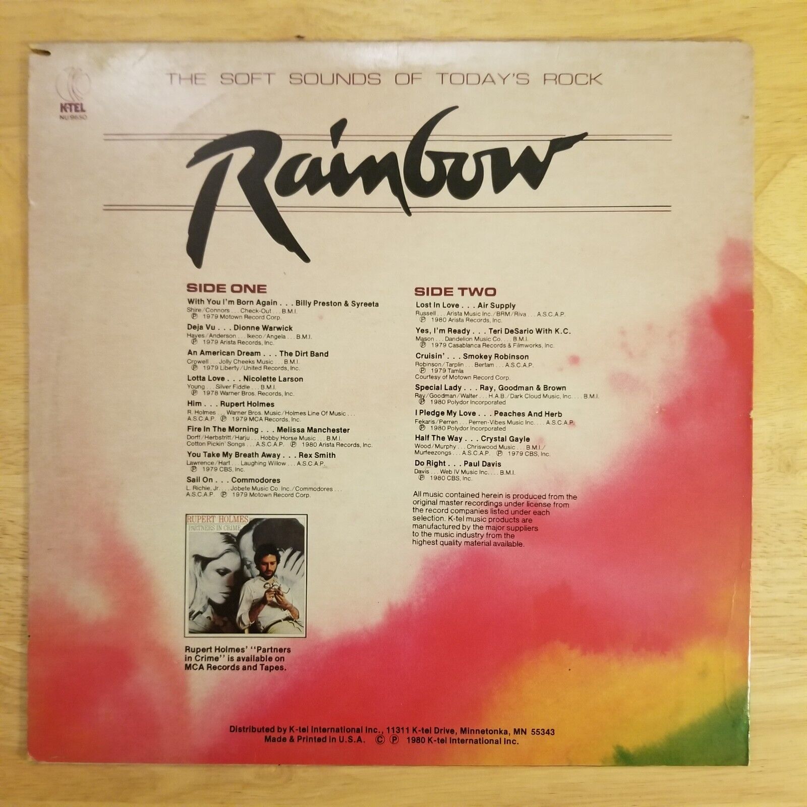 Rainbow - The Soft Sounds of Today's Soft Rock - NU-9650 Vinyl Record LP