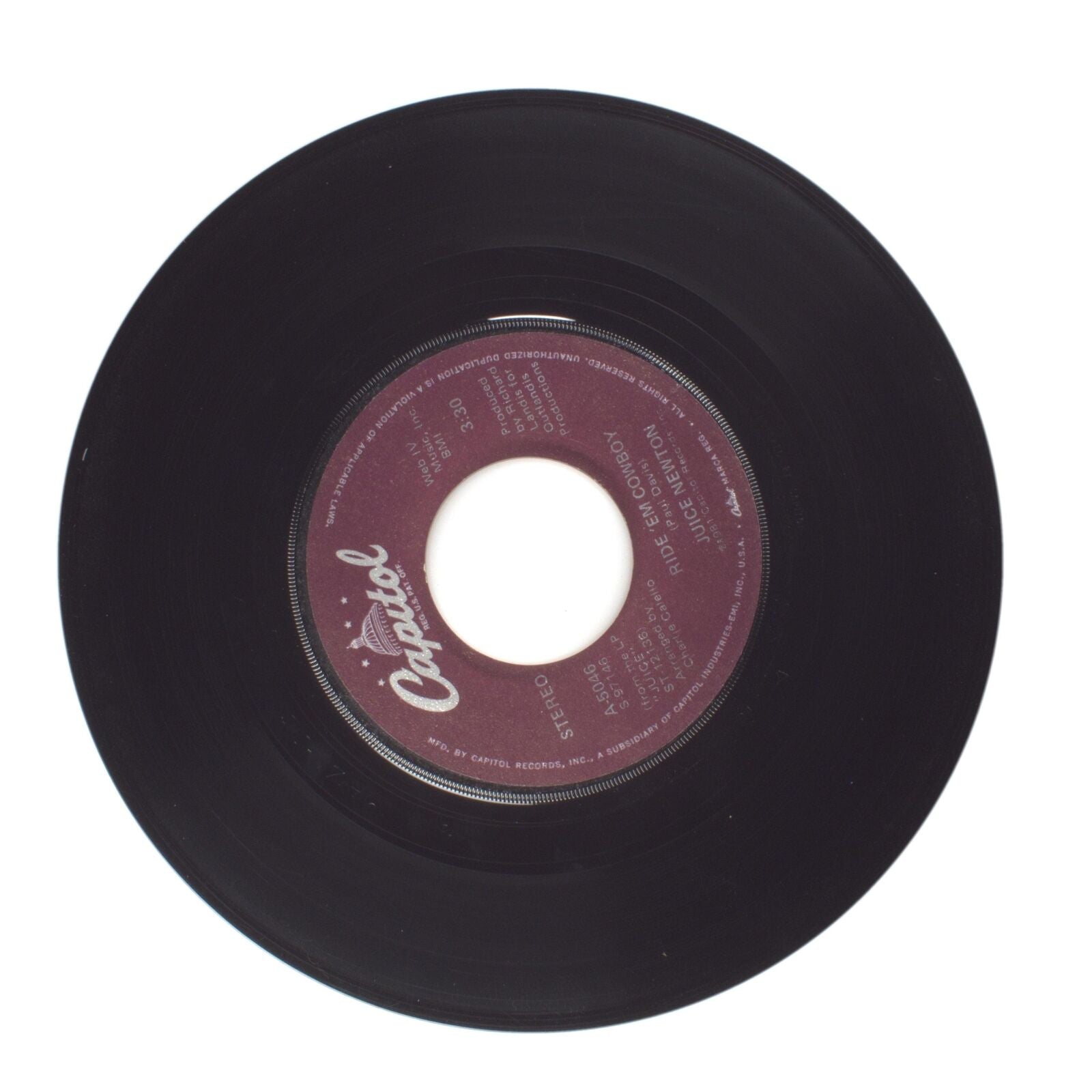 Juice Newton - The Sweetest Thing (I've Ever Known); Ride 'Em Cowboy - 45 RPM 7"