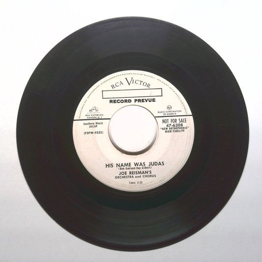 Joe Reisman - His Name Was Judas; Robin Hood - Vinyl 45 RPM 7"