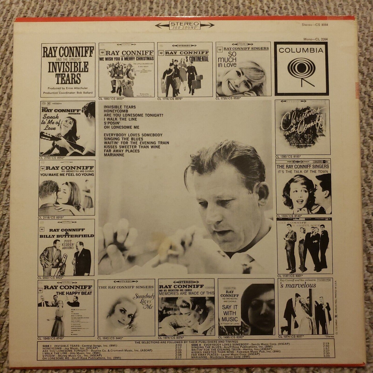 Ray Conniff And The Singers - Invisible Tears - CS 9064 Record Vinyl LP