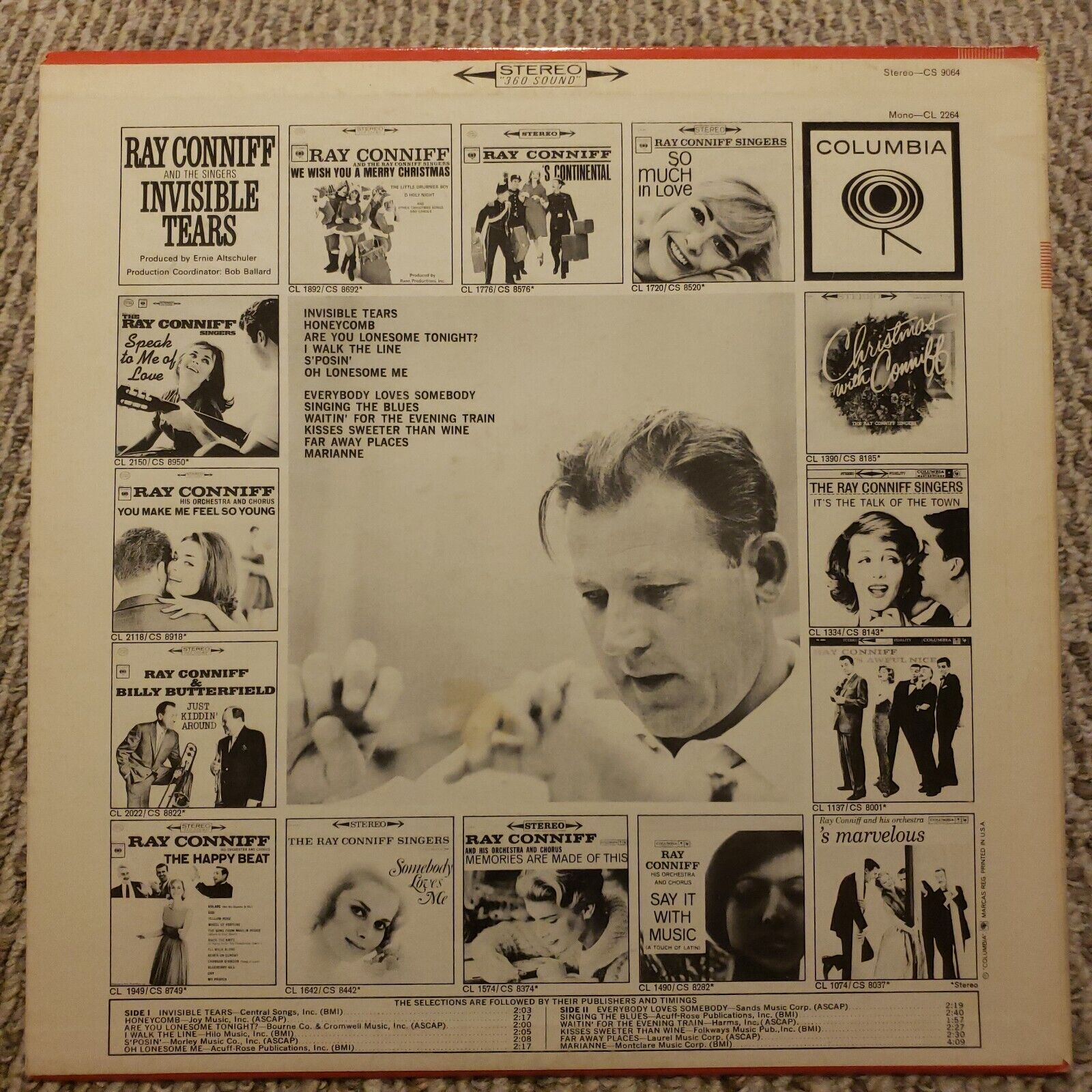 Ray Conniff And The Singers - Invisible Tears - CS 9064 Record Vinyl LP
