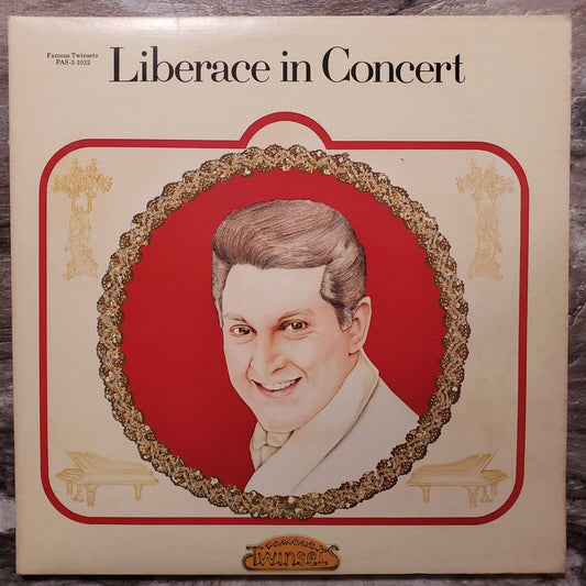 Liberace In Concert - 2 Disk Set! PAS-1032 Vinyl Record LP
