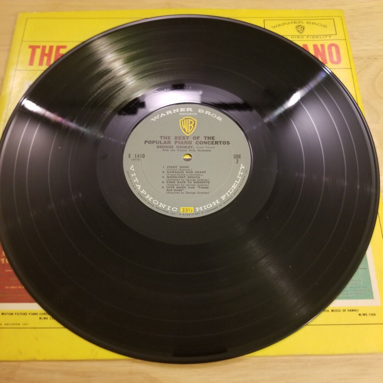 George Greenly - The Best of the Popular Piano Concertos - X-1410 Vinyl Record