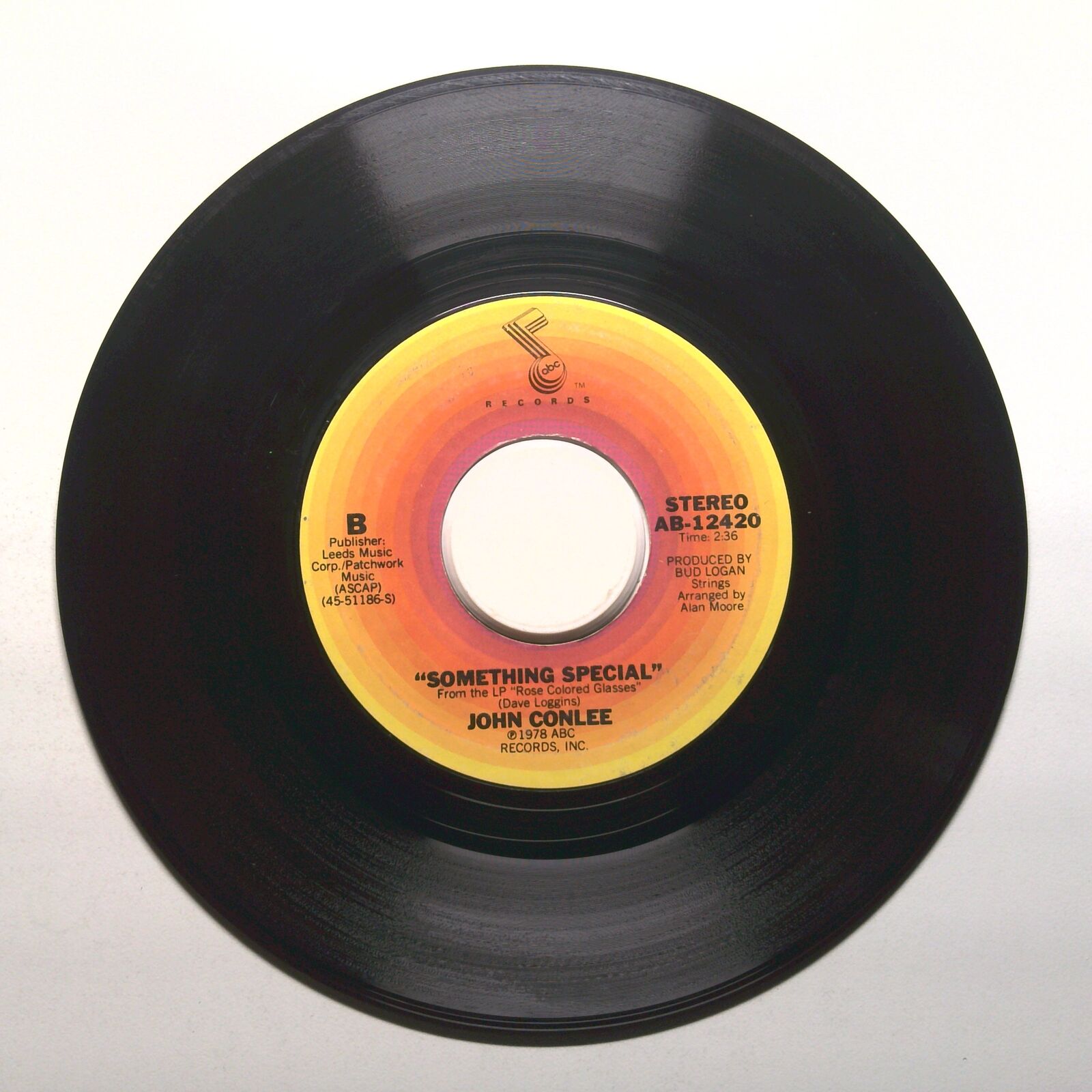 John Conlee - Something Special; Lady Lay Down - Vinyl Record 45 RPM 7"