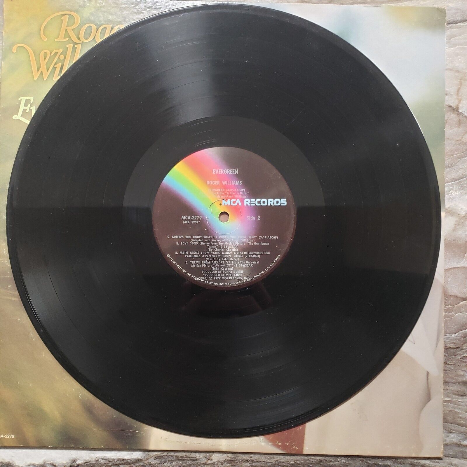 Roger Williams - Evergreen - 1976 MCA-2279 Vinyl Record LP