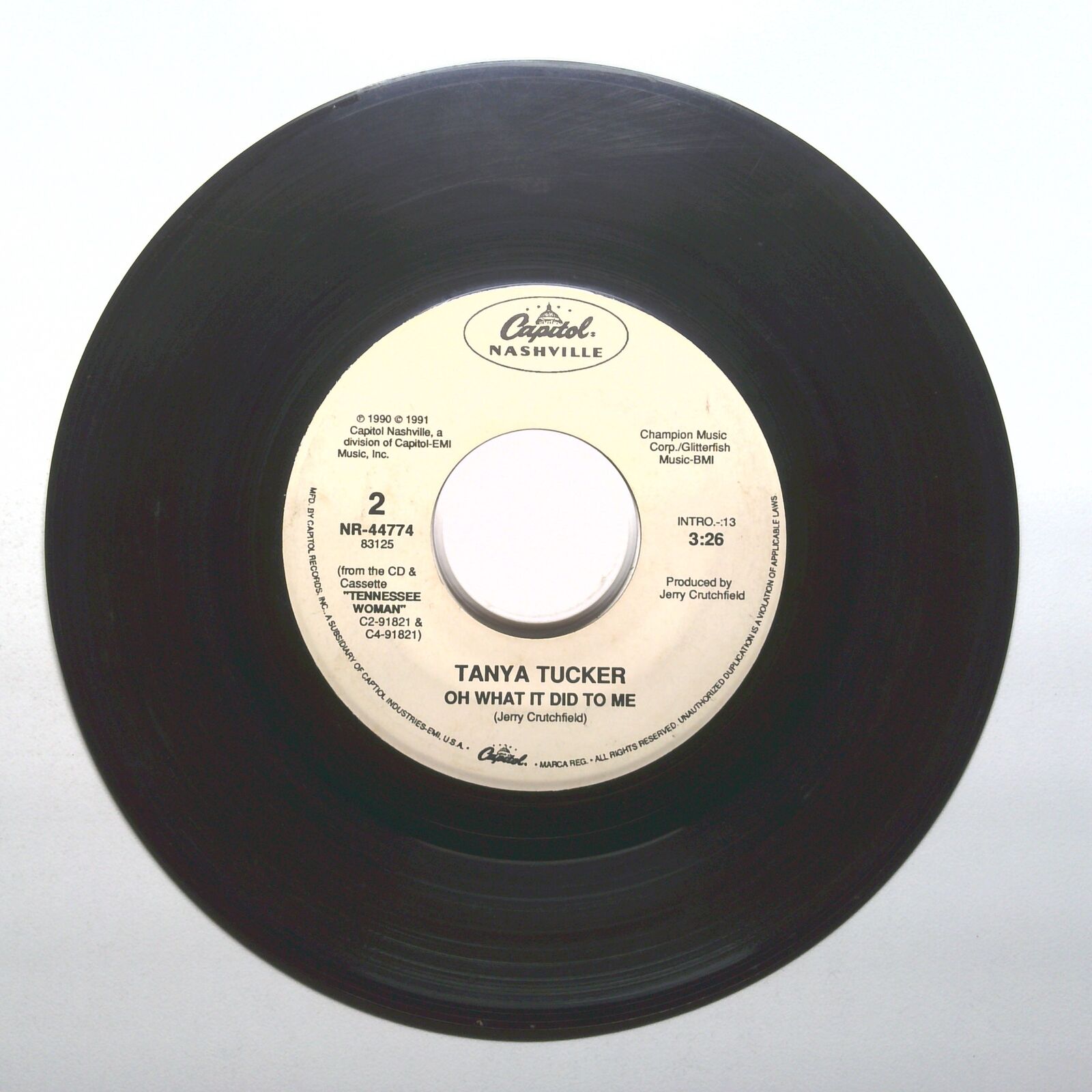 Tanya Tucker - What Do I Do With Me; Oh What It Did To Me - Vinyl 45 RPM 7"