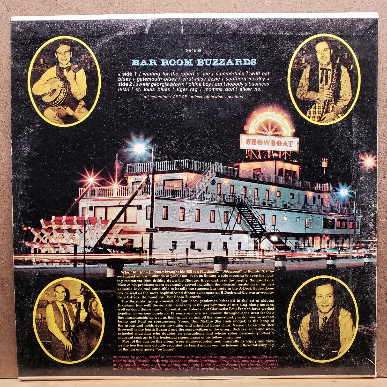 Bar Room Buzzards - XP 1502 - Vinyl Record LP