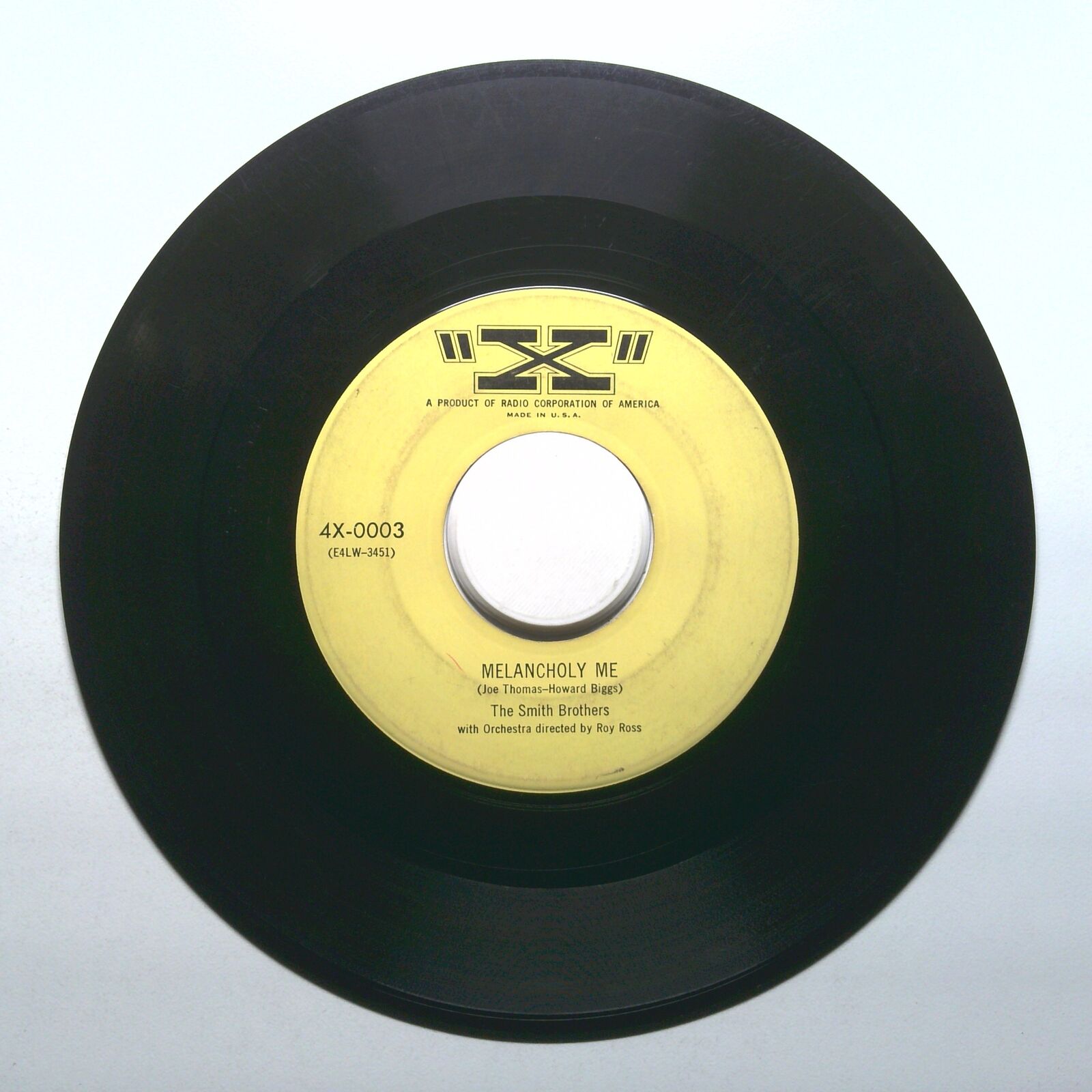 The Smith Brothers - It Was Worth it; Melancholy Me - Vinyl 45 RPM 7"