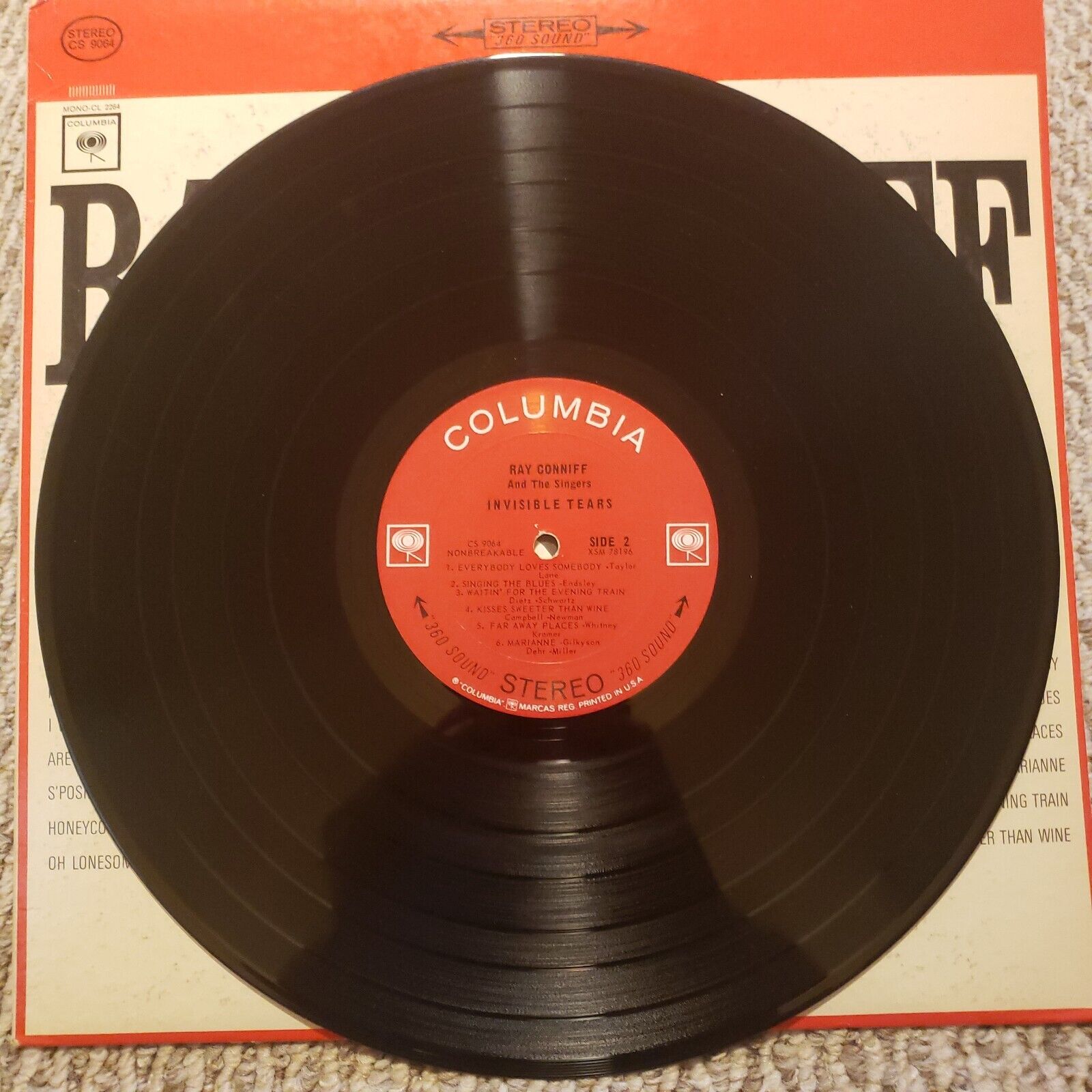 Ray Conniff And The Singers - Invisible Tears - CS 9064 Record Vinyl LP