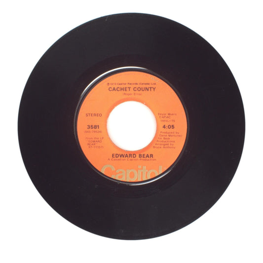 Edward Bear - Cachet County; Close Your Eyes - Vinyl Record 45 RPM 7"