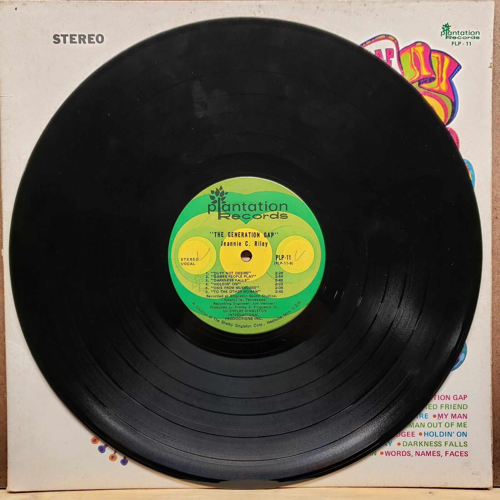 Jeannie C. RIley - The Generation Gap - PLP 11 - Vinyl Record LP