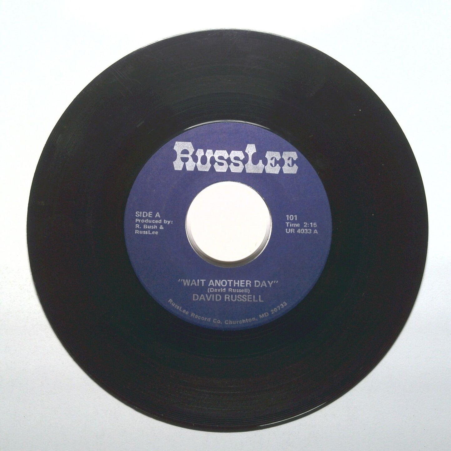 David Russel - Wait Another Day - Vinyl 45 RPM 7"