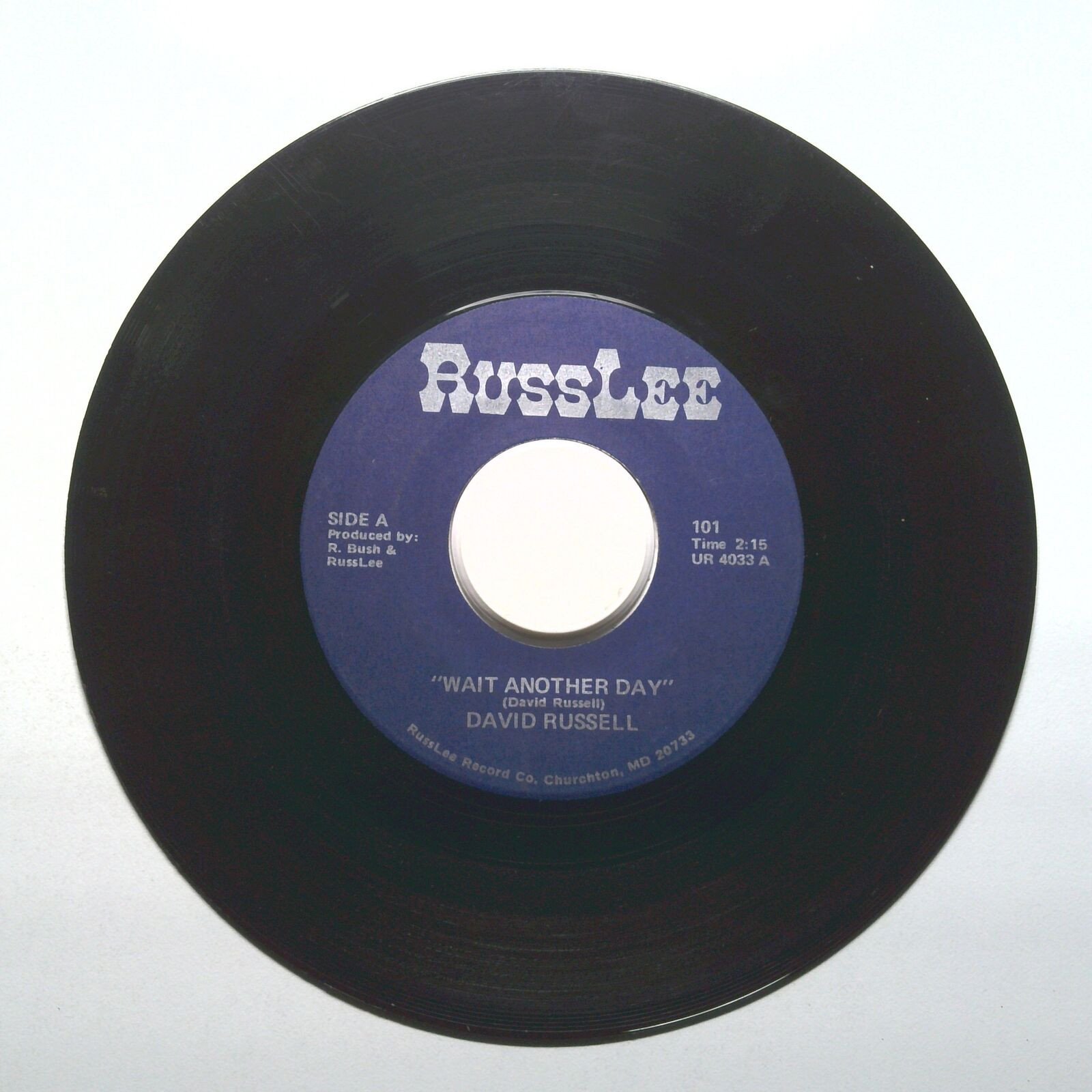 David Russel - Wait Another Day - Vinyl 45 RPM 7"