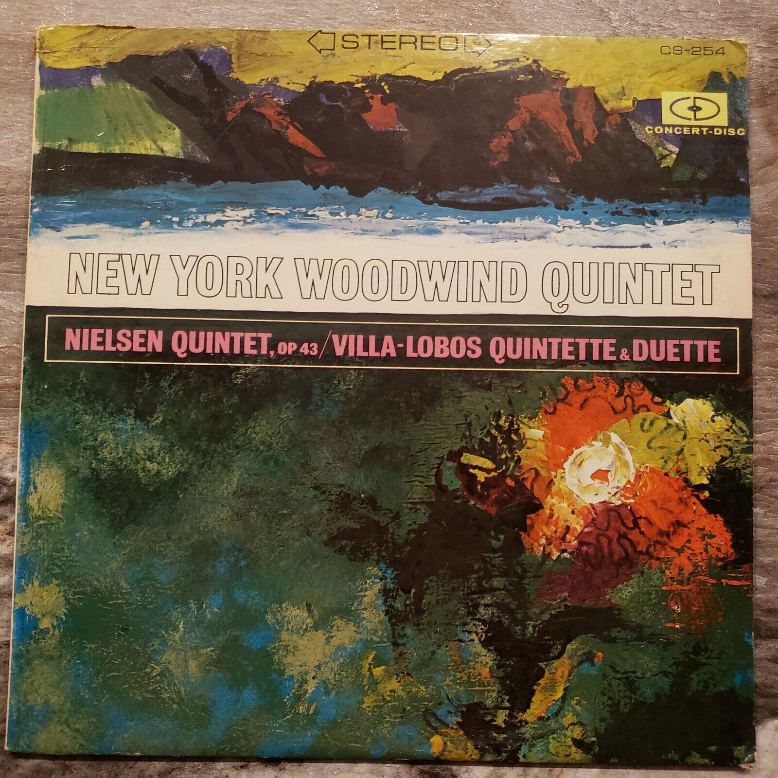 New York Woodwind Quintet Nielson Quintet - Opus 43, Villa Lobos Vinyl Record LP
