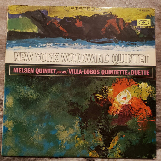 New York Woodwind Quintet Nielson Quintet - Opus 43, Villa Lobos Vinyl Record LP