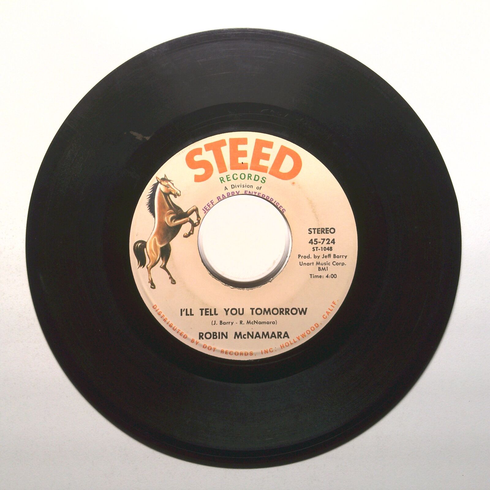 Robin McNamara - I'll Tell You Tomorrow; Lay A Little Lovin' On Me - 45 RPM 7"