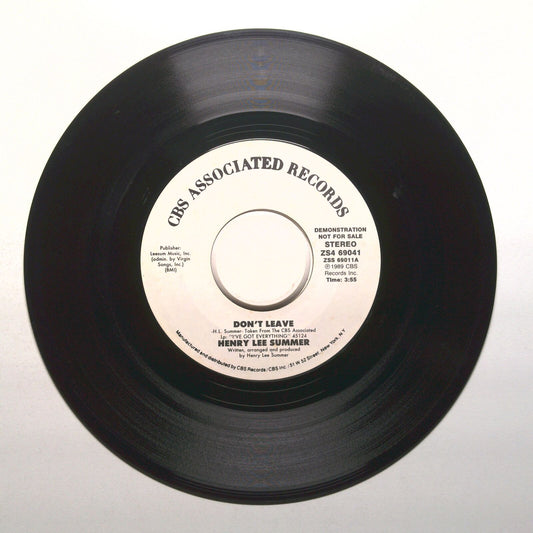 Henry Lee Summer - Don't Leave - Demo - Vinyl Record 45 RPM 7"