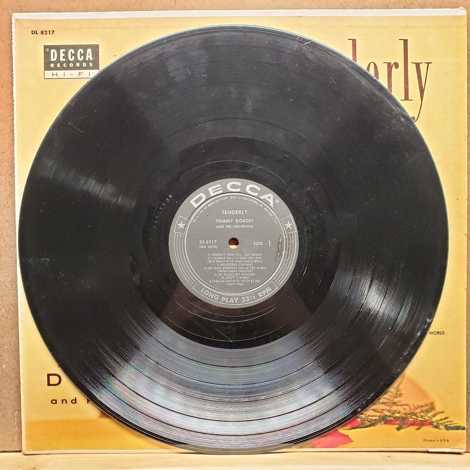 Tommy Dorsey - Tenderly - CL 8217 - Vinyl Record LP